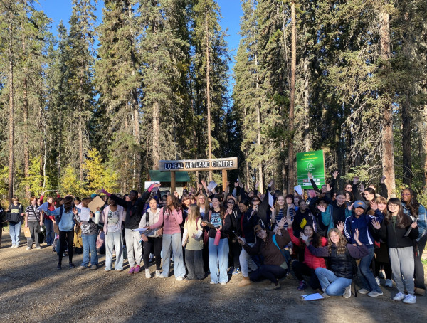 Boreal Wetland Centre hosts female students for Women in Outdoor Career event
