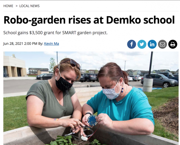 Robo-garden rises at Demko school