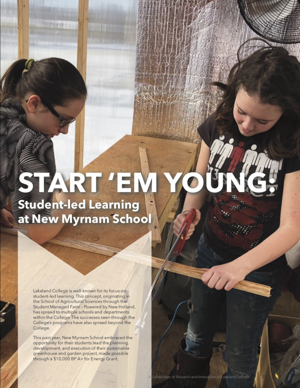 Student-led Learning at New Myrnam School